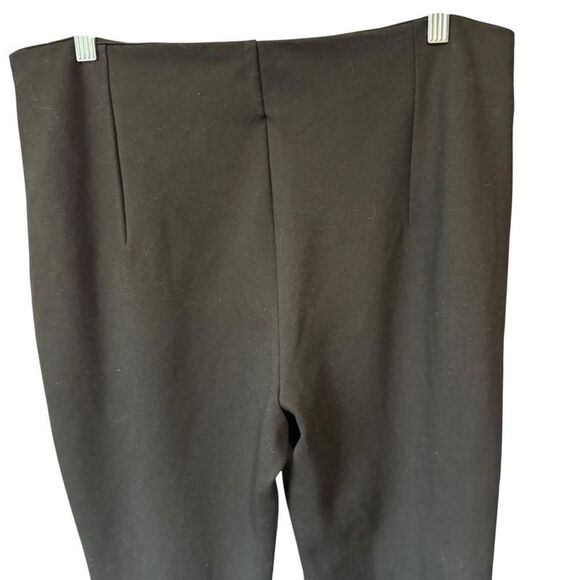 ZARA Black High Rise Waist Mini Eye & Hook Ankle Hem Dress Pants - Picture 9 of 10